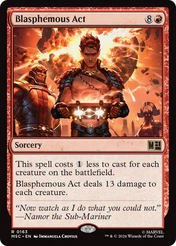 Acto Blasfemo (Surge Foil) [Marvel Super Héroes Commander]