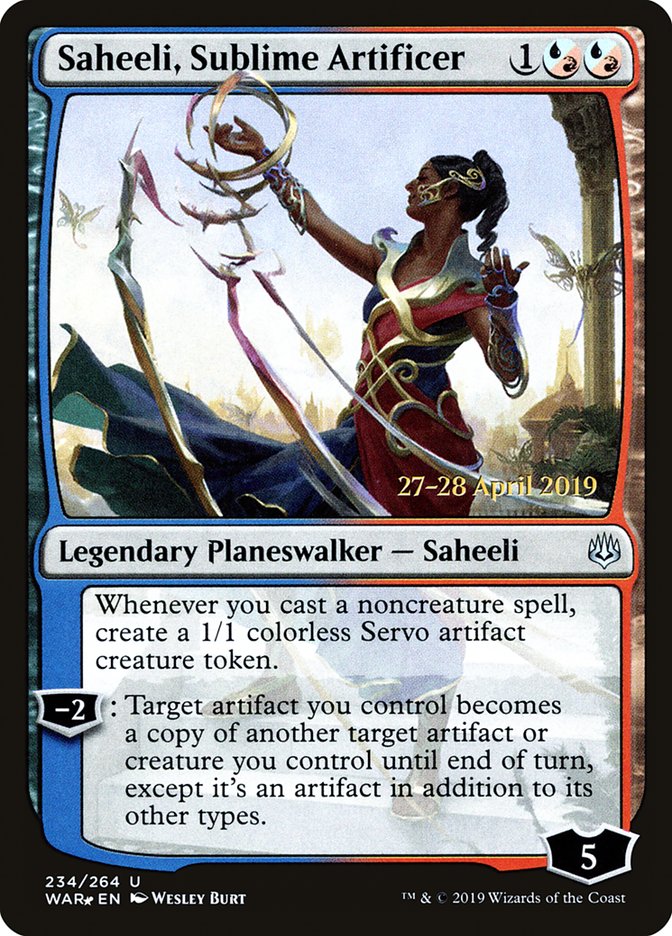 Saheeli, façonneuse sublime [Promos d'Avant-première La Guerre des Planeswalkers]