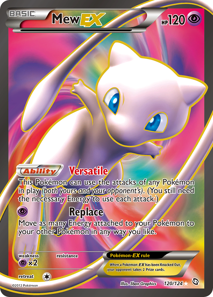 Mew EX (120/124) [Negro y Blanco: Dragones Majestuosos]
