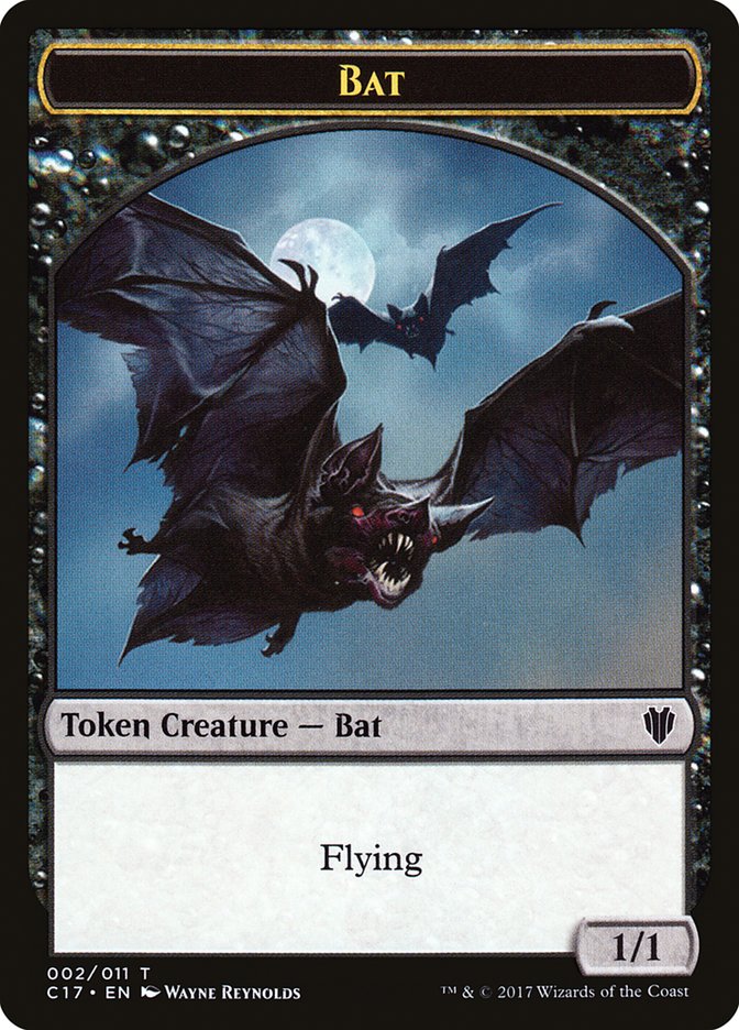 Jeton Double Face Chauve-souris // Vampire [Tokens Commander 2017]