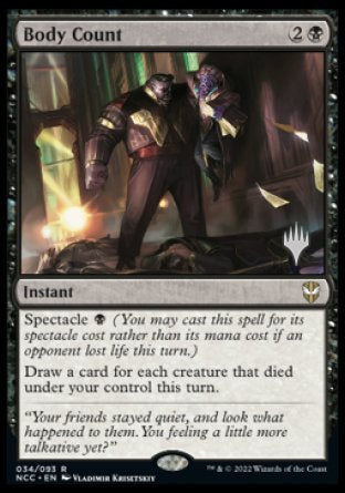 Décompte des corps (Pack promo) [Promos Commander Les rues de la Nouvelle-Capenna]
