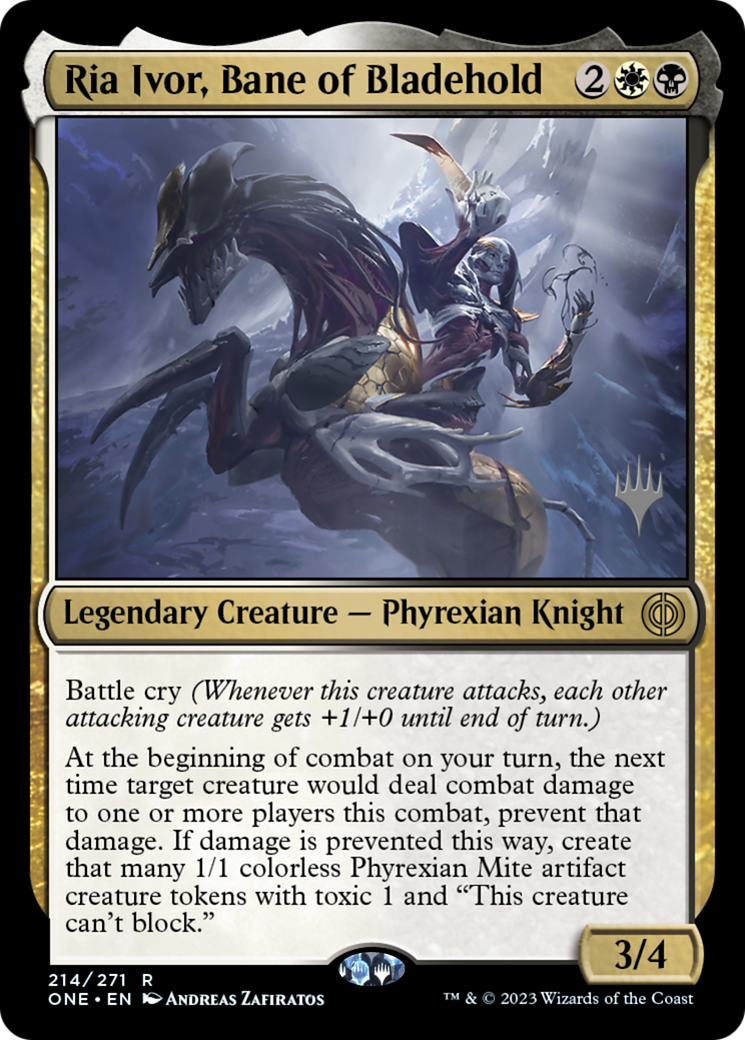 Ria Ivor, fléau de Rempart (Booster de démo) [Phyrexia : Tout deviendra un promos]