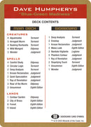Lista de mazo de Dave Humpherys [World Championship Decks 2003]