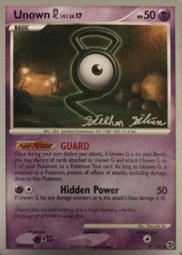 Unown G NV.17 (57/106) (Luxdrill - Stephen Silvestro) [Campeonatos Mundiales 2009]