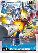 MetalGarurumon [ST2-11] (Paquete de evento de las finales del Campeonato 2021 Juego de estampado dorado de arte alternativo) [Mazo inicial: Promociones de Cocytus Azul]
