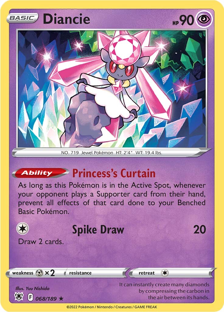 Diancie (068/189) [Espada y Escudo: Resplandor Astral]