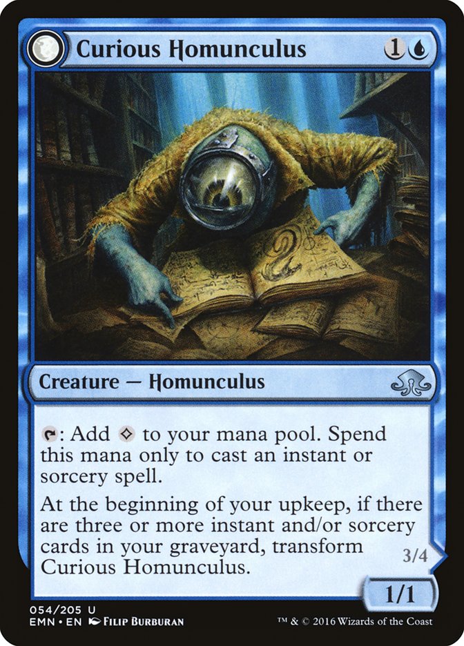 Homuncule curieux // Lecteur vorace [Innistrad : Étranges créatures]