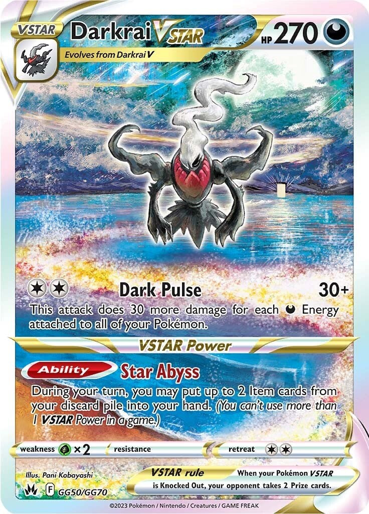 Darkrai VSTAR (GG50/GG70) [Espada y Escudo: Cenit Supremos]