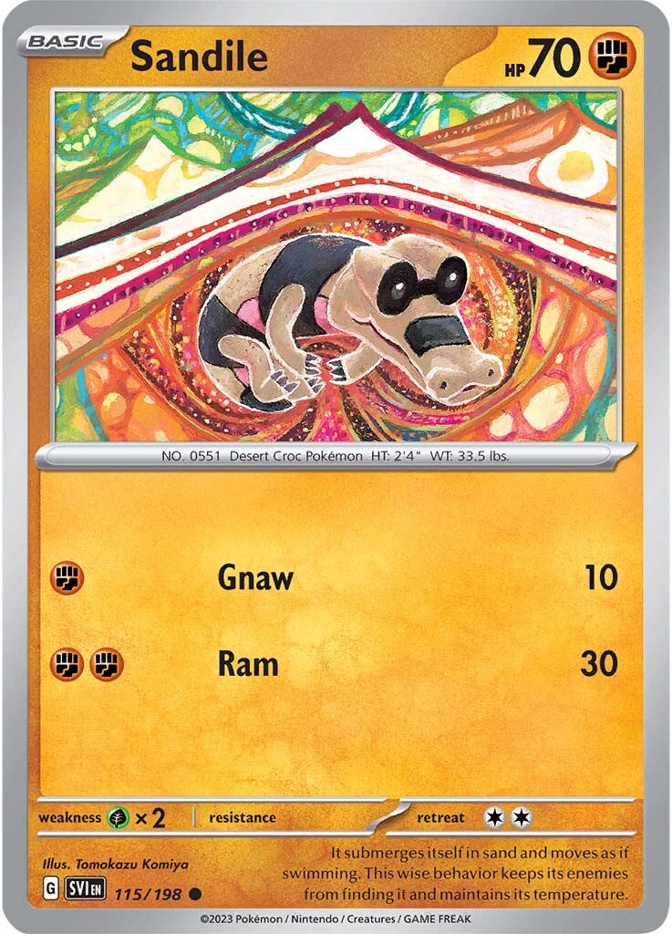 Sandile (115/198) [Escarlata y Púrpura: Set base]