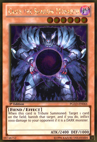 Caius el Monarca Oscuro [PGLD-EN066] Gold Rare