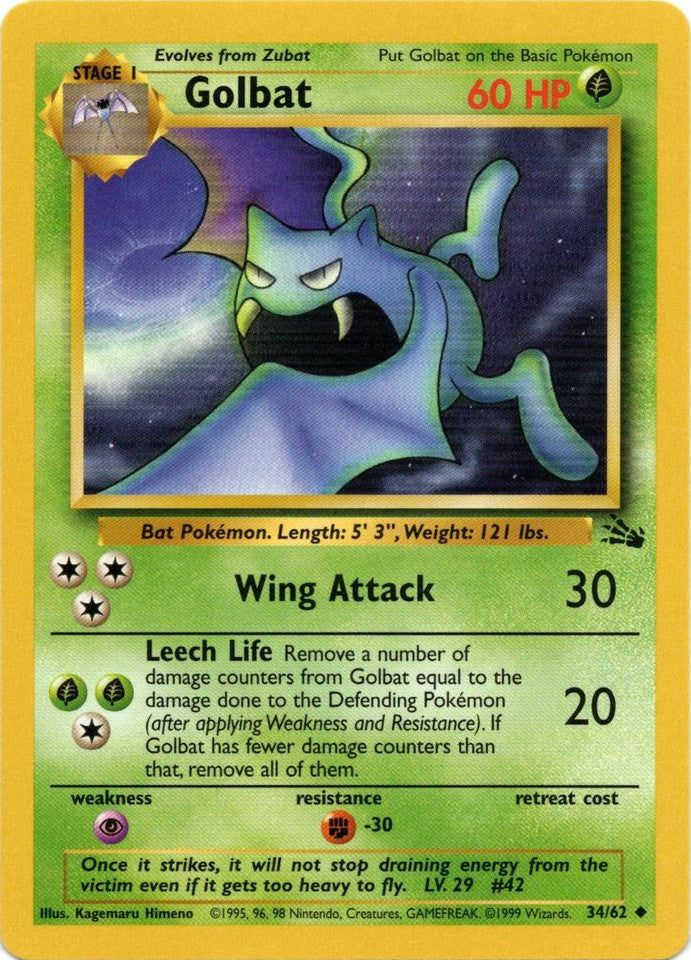 Golbat (34/62) [Fossile Illimité]
