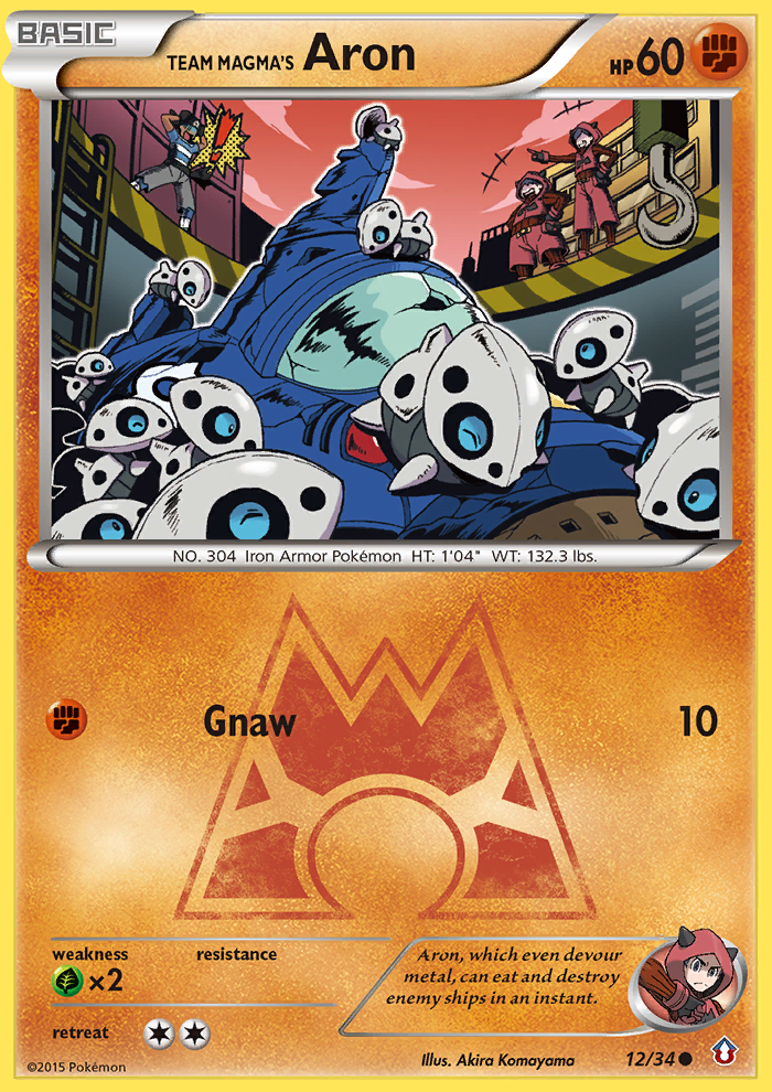 Aron du nom de la Team Magma (12/34) [XY: Double Crise]