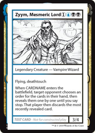 Zyym, Seigneur Mesmérique (Édition 2021) [Cartes de test de boosters mystères]