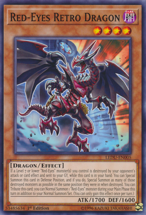 Red-Eyes Retro Dragon [LEDU-ES005] Común