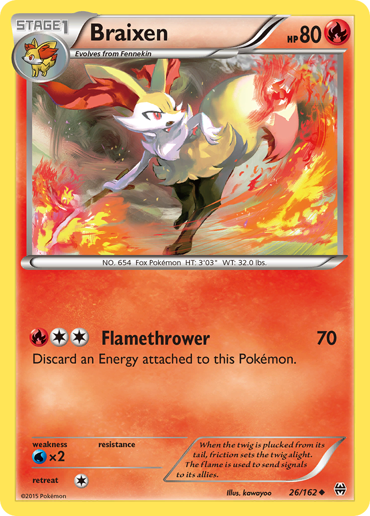 Braixen (26/162) [XY: Émergence]