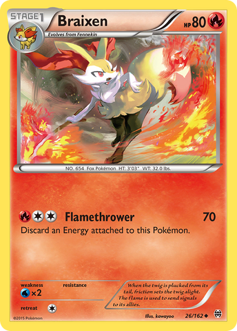 Braixen (26/162) [XY: Vidas Cruzadas]