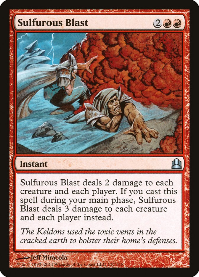 Explosion sulfureuse [Commander 2011]