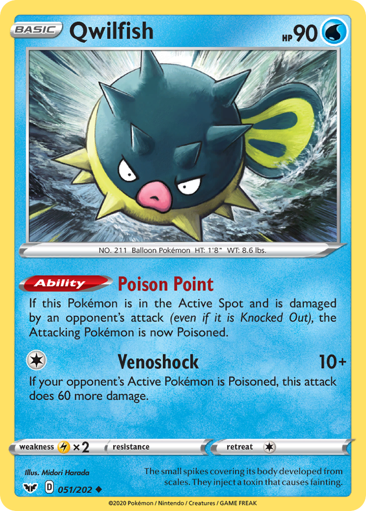 Qwilfish (051/202) [Épée et Bouclier : Set de Base]