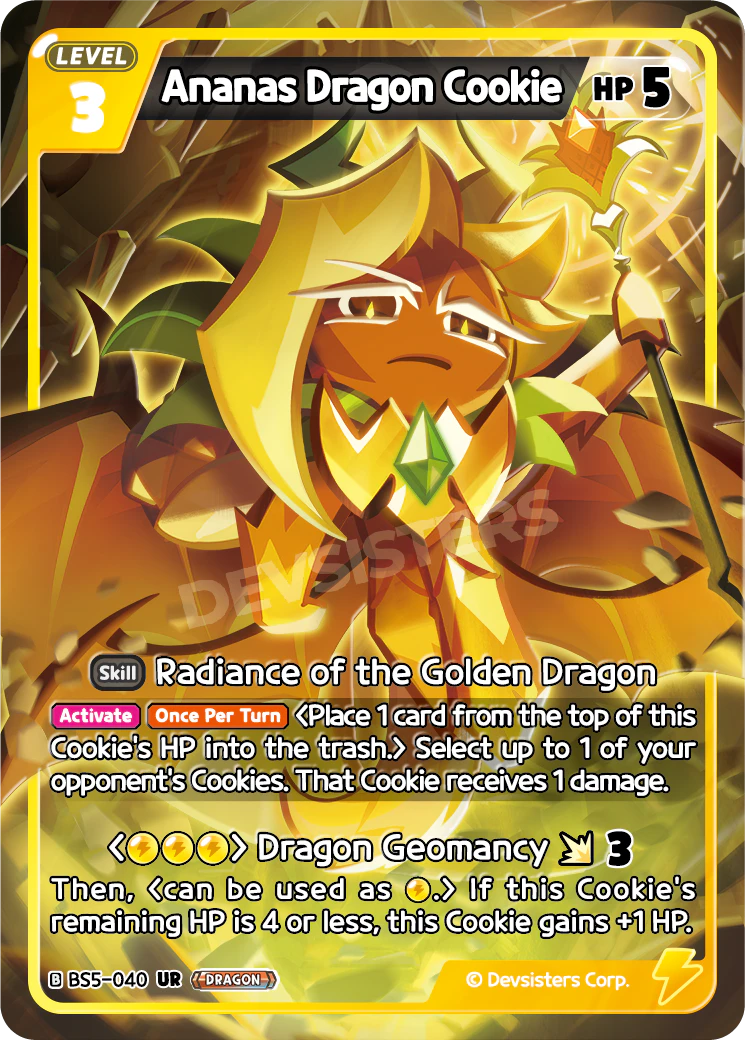 Image for Ananas Dragon Cookie (BS5-040) (BS5) - CookieRun: Braverse TCG