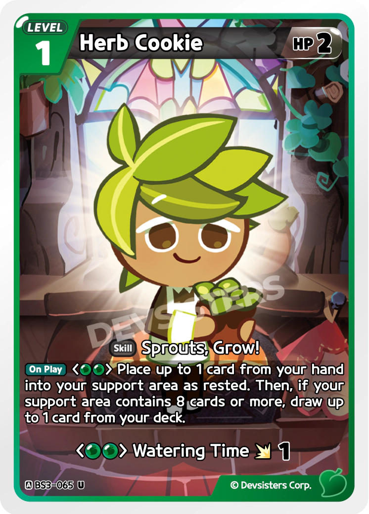 Image for Herb Cookie (BS3-065) (BS3) - CookieRun: Braverse TCG