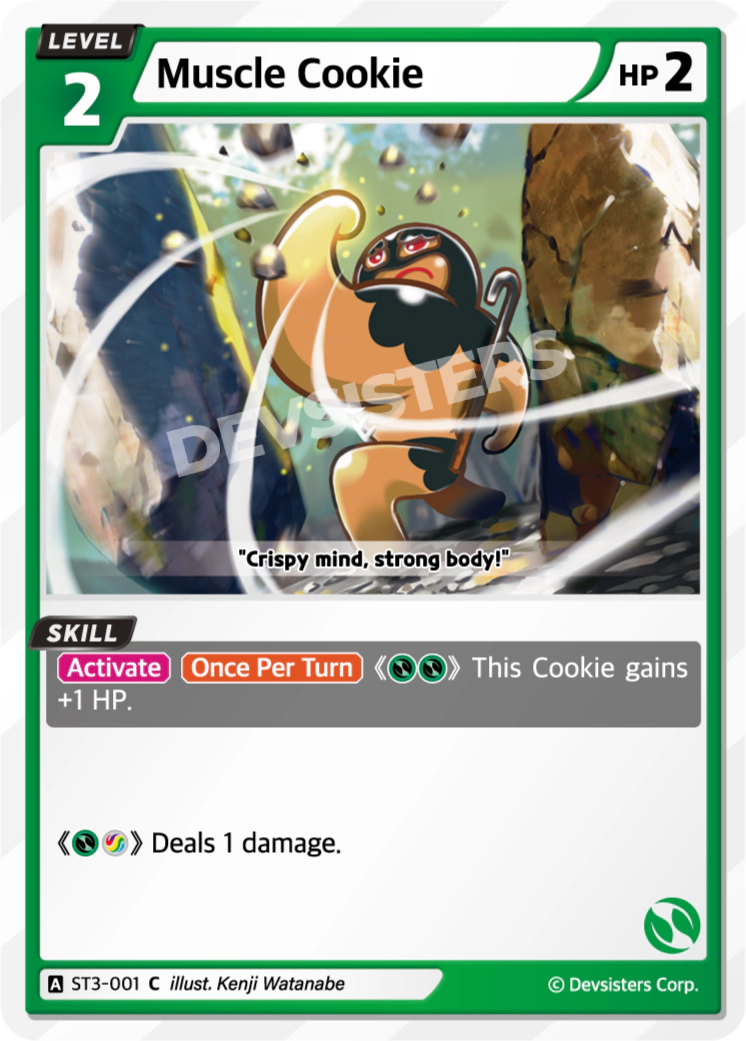 Image for Muscle Cookie (ST3-001) (ST3) - CookieRun: Braverse TCG