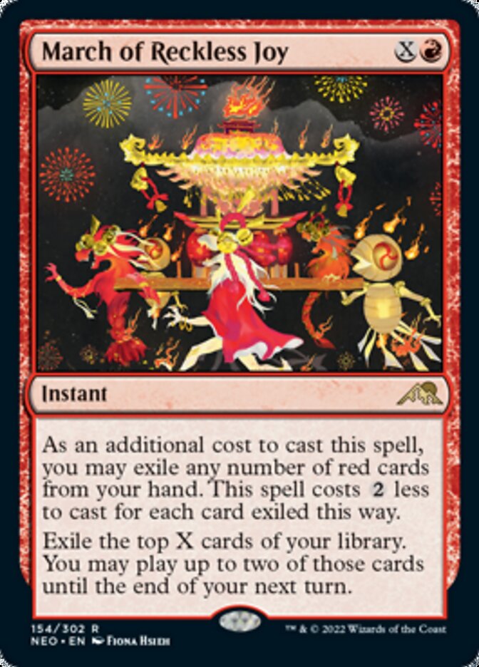 Marcha del júbilo temerario [Kamigawa: Dinastía Neon]