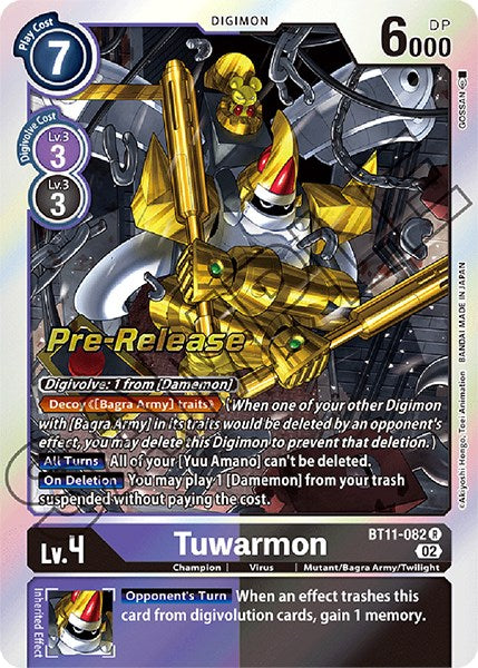 Tuwarmon [BT11-082] [Promocionales de pre-lanzamiento de la fase dimensional]