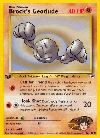 Geodude de Brock (66/132) [Gym Heroes 1.ª edición]