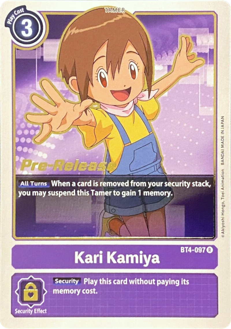 Kari Kamiya [BT4-097] [Promocionales de pre-lanzamiento de Great Legend]