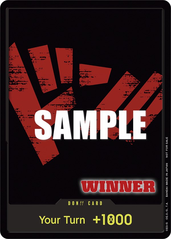¡¡DON!! Card (Tournament Pack Vol. 2) [Ganador] [Cartas promocionales de One Piece]