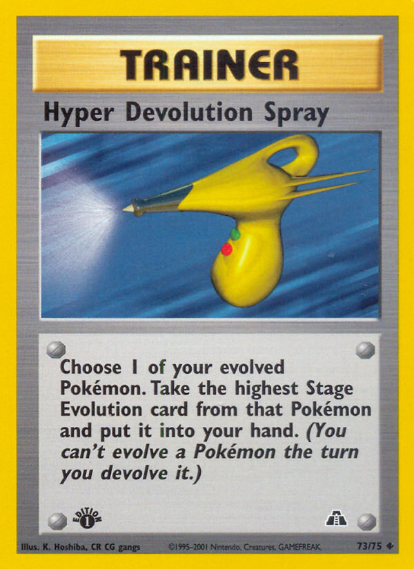 Vaporisation d'Hyper-évolution (73/75) [Neo Discovery 1ère édition]