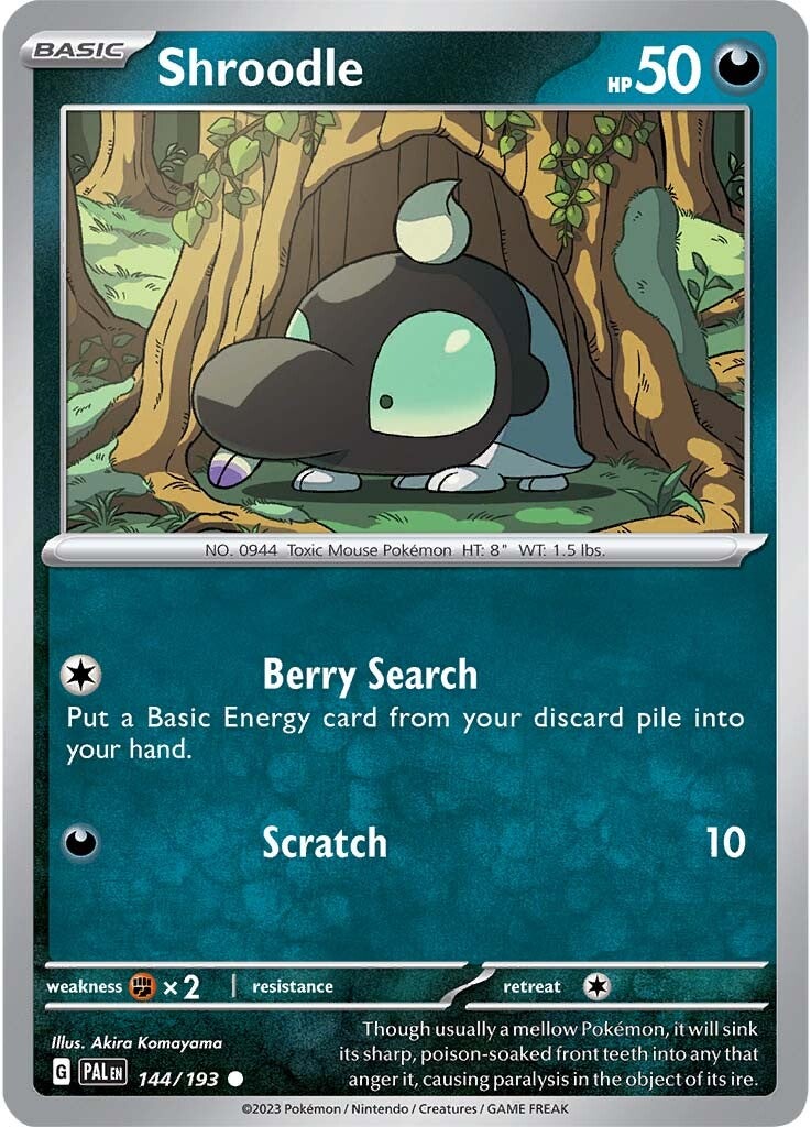Shroodle (144/193) [Escarlata y Púrpura: Evolución en Paldea]