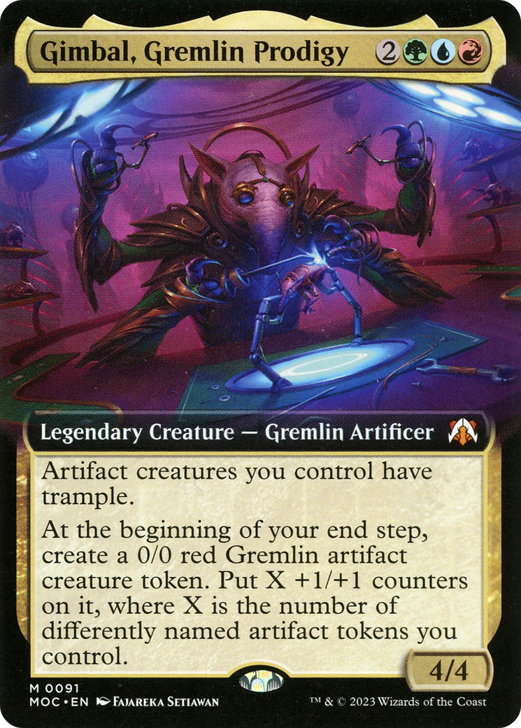 Gimbal, prodige gremlin (Extended Art) [Commander L'invasion des machines]