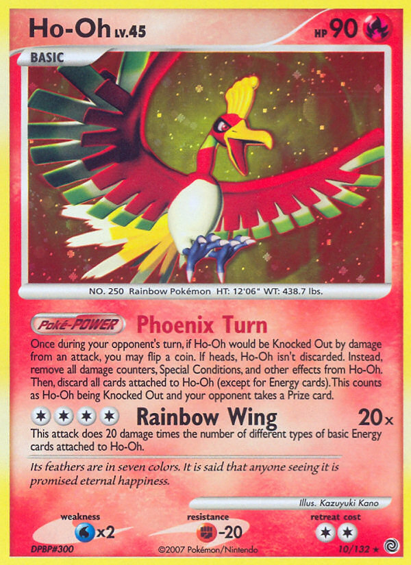 Ho-Oh (10/132) [Diamant & Perle : Merveilles Secrètes]