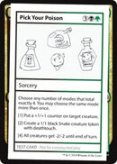 Elige tu veneno (Edición 2021) [Cartas de prueba de Mystery Booster]