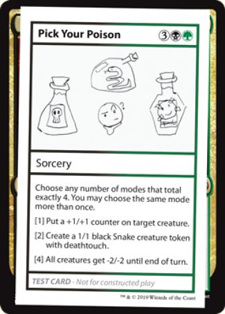 Elige tu veneno (Edición 2021) [Cartas de prueba de Mystery Booster]