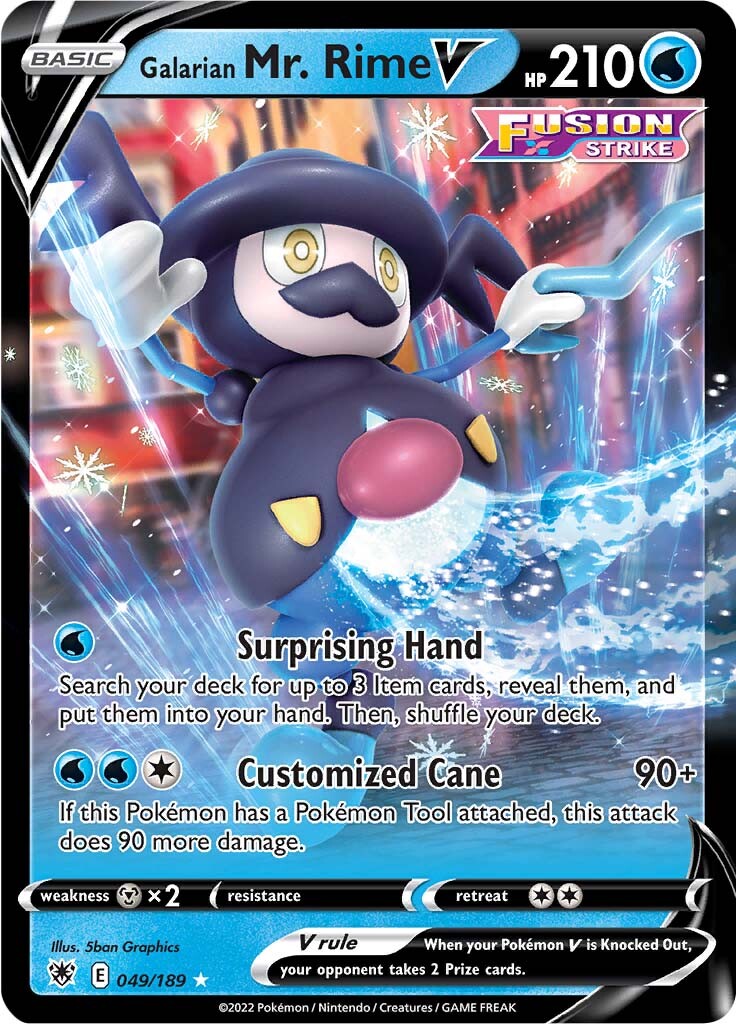 Mr. Rime de Galar V (049/189) [Espada y Escudo-Resplandor Astral]
