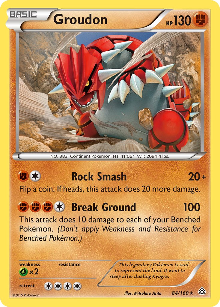 Groudon (84/160) (Exclusif au Deck Thème) [XY: Primo-Choc]