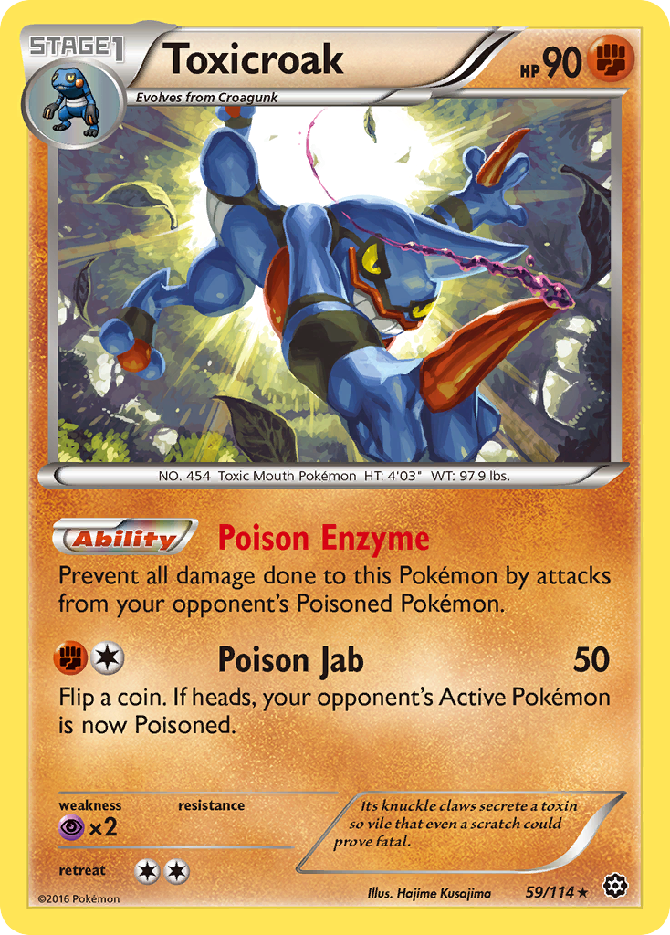 Toxicroak (59/114) [XY: Offensive Vapeur]