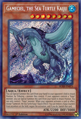 Gameciel, la tortuga marina Kaiju [BLRR-EN075] Secreta Rara