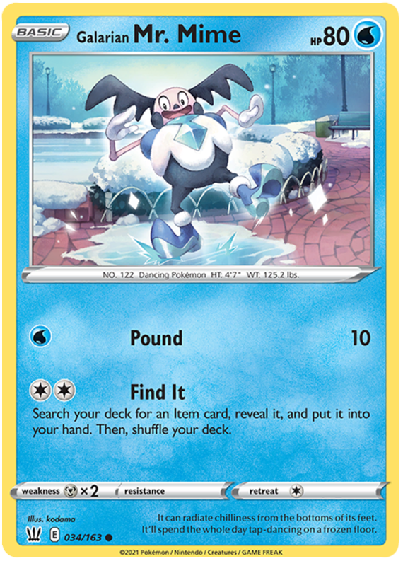 M. Mime de Galar (034/163) [Épée et Bouclier : Styles de combat]