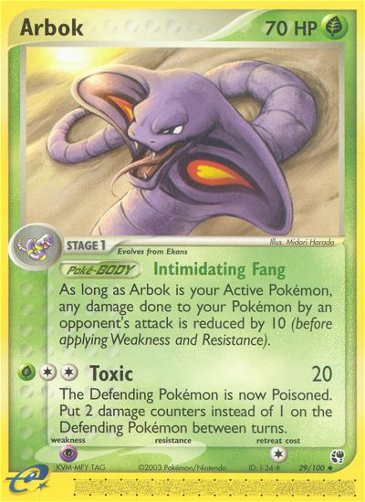 Arbok (29/100) [EX : Tempête de Sable]