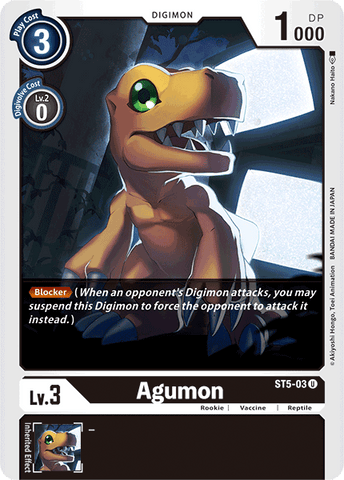 Agumon [ST5-03] [Mazo de Inicio: Negro Máquina]