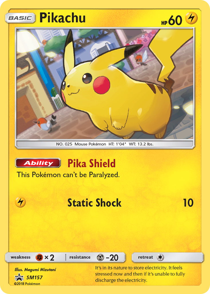 Pikachu (SM157) [Sol y Luna: Promos de la estrella negra]