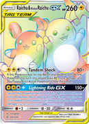 Raichu & Raichu d'Alola GX (241/236) [Soleil et Lune : Harmonie des Esprits]