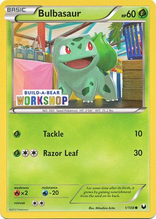 Bulbasaur (1/108) (Exclusivité Build A Bear Workshop) [Noir & Blanc: Explorateurs Obscurs]