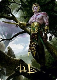 Carte artistique Tyvar Kell (Signature estampillée or) [Série artistique Kaldheim]