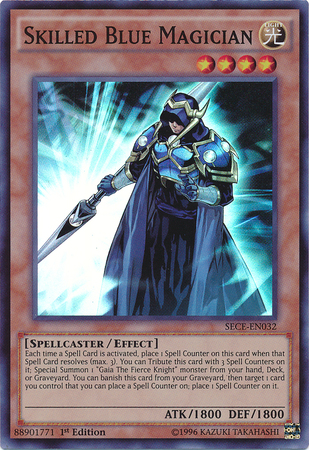 Mago Azul Habilidoso [SECE-EN032] Súper Rara