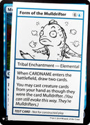 Forme de la Dériveuse des mules [Cartes-tests d'extension : Mystère]
