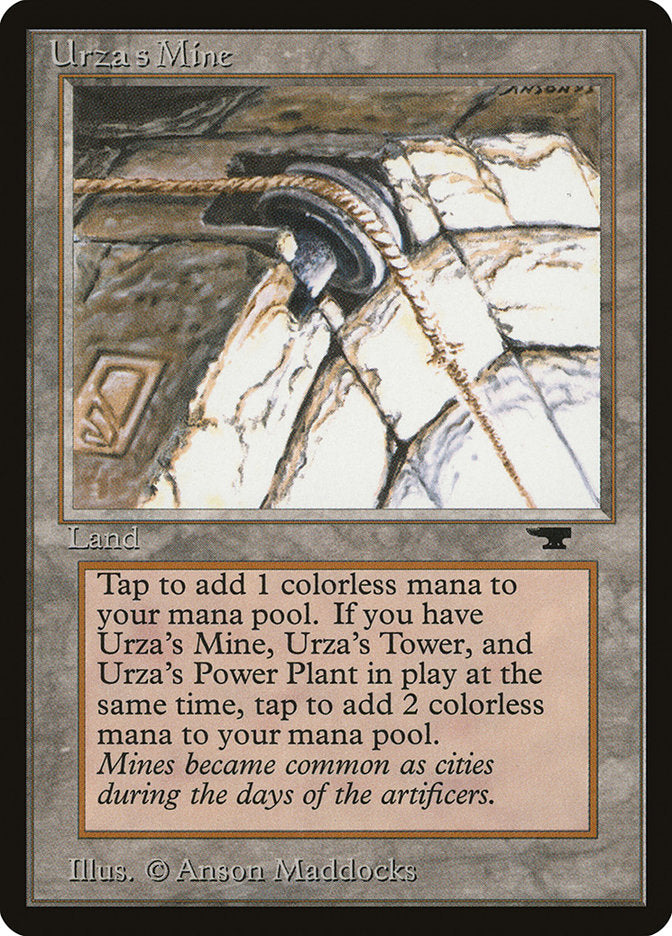 Mina de Urza (Polea incrustada en piedra) [Antiquities]